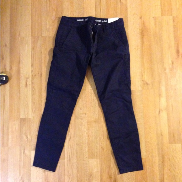 Gap skinny navy khakis