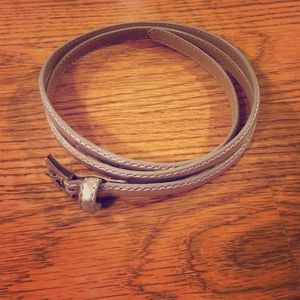 J. Crew silver belt size S