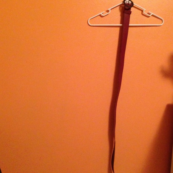 Brown belt with metal dot studs