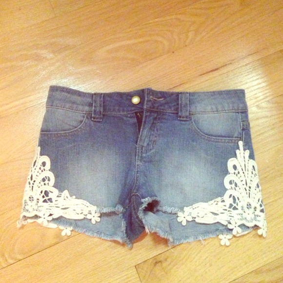 Denim shorts