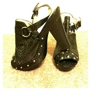 Studded Snake Heel
