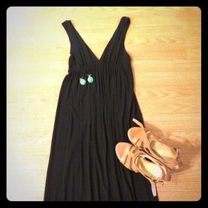J. Crew black maxi dress sz. M CCO sale🎉🎉