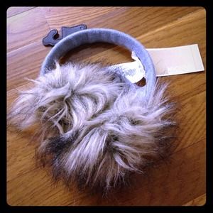 Michael Kors brand new grey furry earmuffs