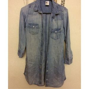 Denim flannel shirt/dress