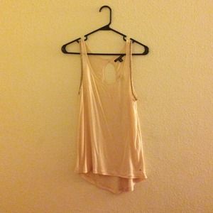 Flowy light pink tank top with jewel detailing