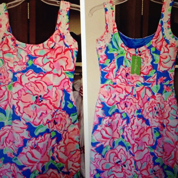 Lilly Pulitzer Nienie Flutter Blue Lucky dress
