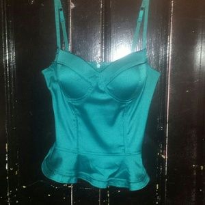 Corset peplum top