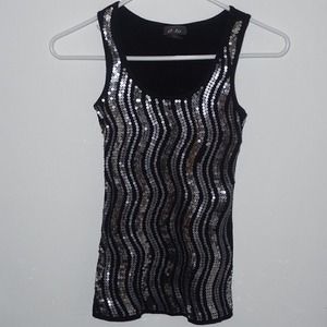 Sequin tank top