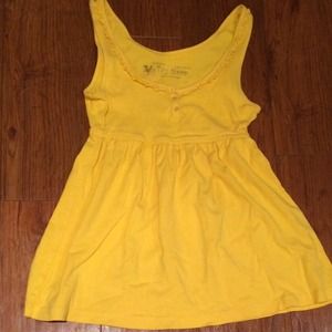 Victoria's Secret Yellow Flowy Tank. XS