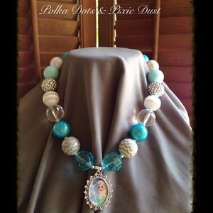 Frozen Elsa Chunky Bead Necklace