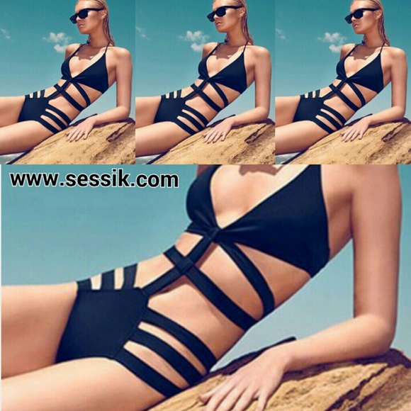 Black Monokini Bathing Suit