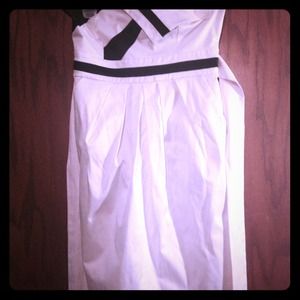 White and Black Cocktail Dress