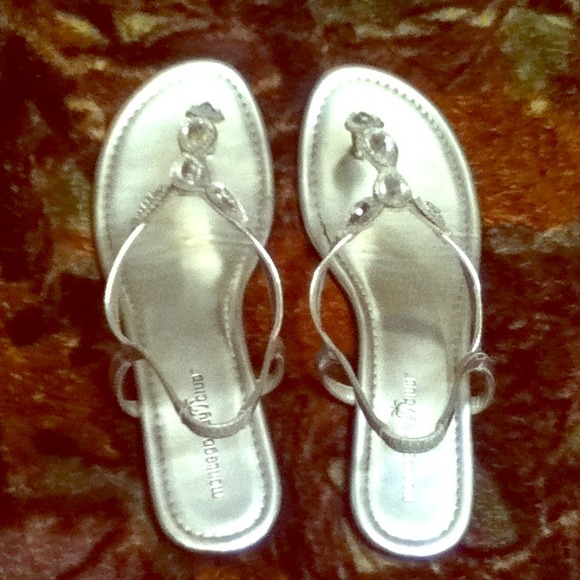 Silver sandals
