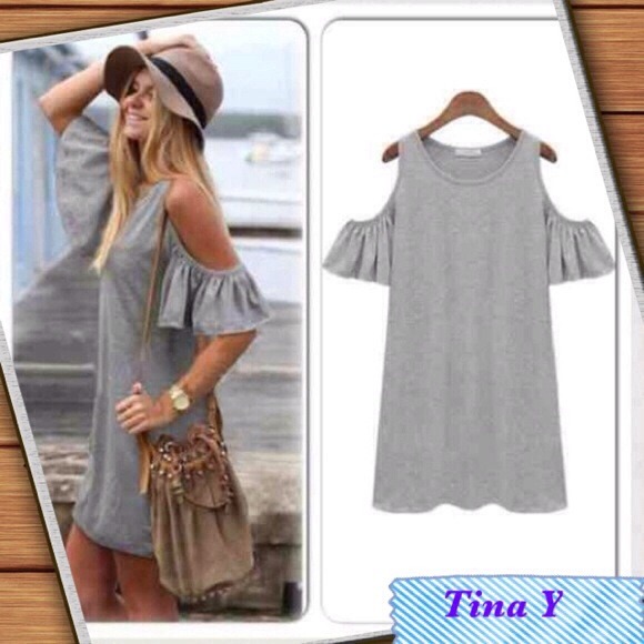 Dresses & Skirts - New Open Shoulder Tunic Dress