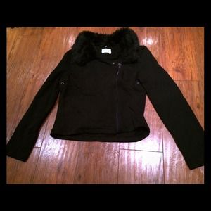 Fitted Jacket with Removable Fur Collar! NEW!