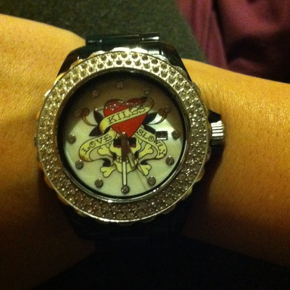 Black Ed hardy watch :)