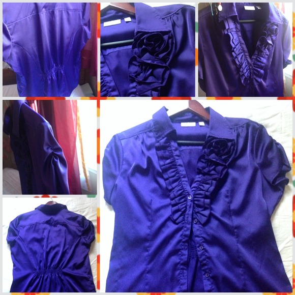 💜💖💕💋Bright purple top👗👚🎀💄