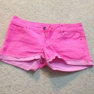 Bright pink shorts!