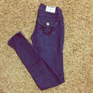 True Religion Julie skinny jeans size 24