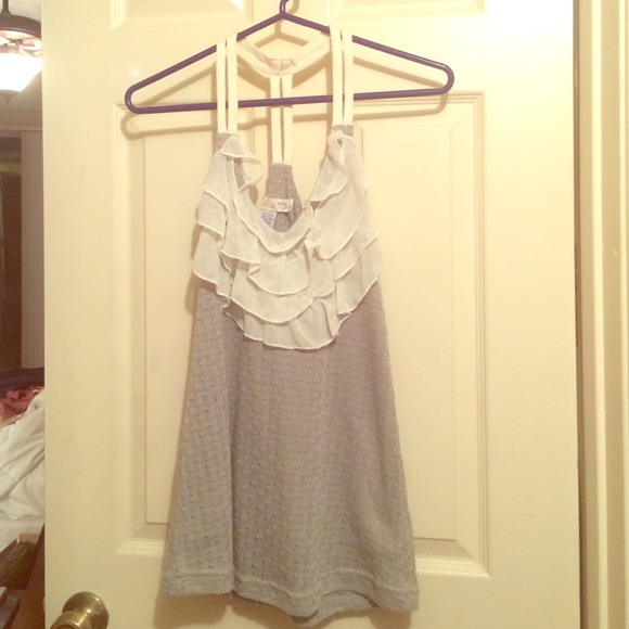 Grey sweater tank