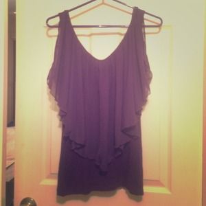 Purple sleeveless top