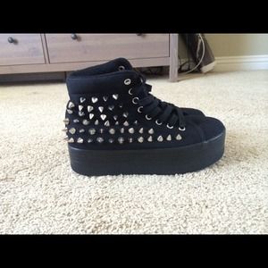Jeffrey Campbell Platform Studded Sneakers SIZE 8