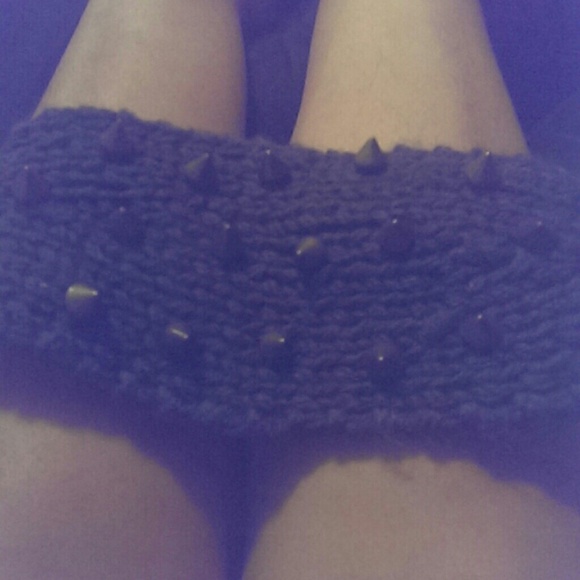 Grey Spiked headband