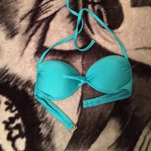 💥sale today💥 turquoise padded push-up bikini top