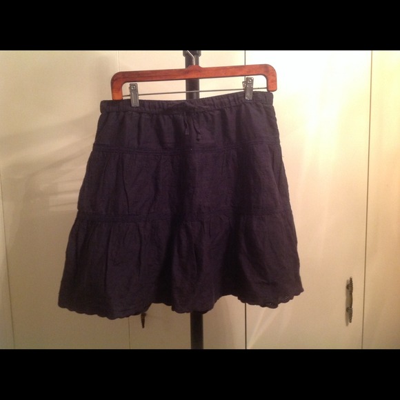 Blue cotton skirt