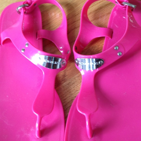 MK pink Jelly Sandals. Very cute!!