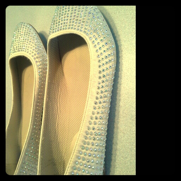 Madden girl iridescent rhinestone flats $40 OBO