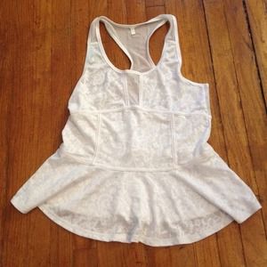 AE corset lace workout top