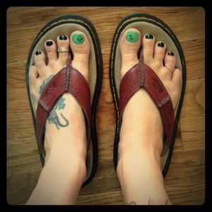 Doc Martins flip flops
