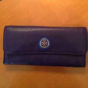 Tory Burch admiral blue Continental Wallet