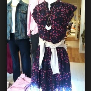 🚫SOLD🚫 madewell silk dress in night orchid