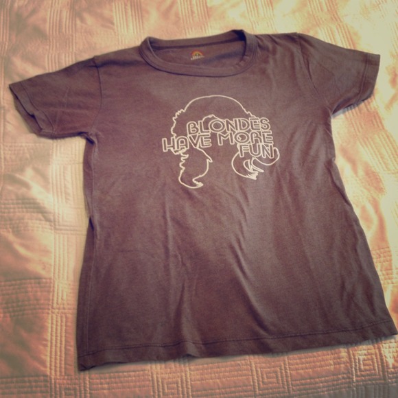 "Blondes have more fun" shirt