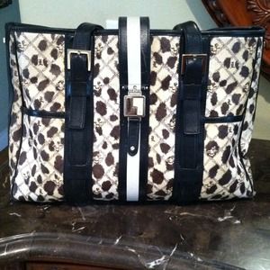 Lamb cheetah print  handbag