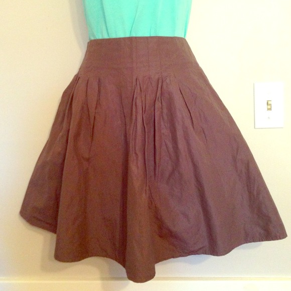 High waisted A line skirt