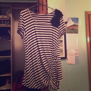 Murices black and white striped shirt