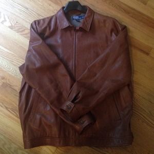 Men's Leather Bomber