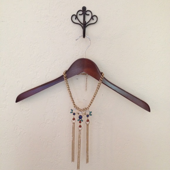Anthropologie Stone Tassel Necklace
