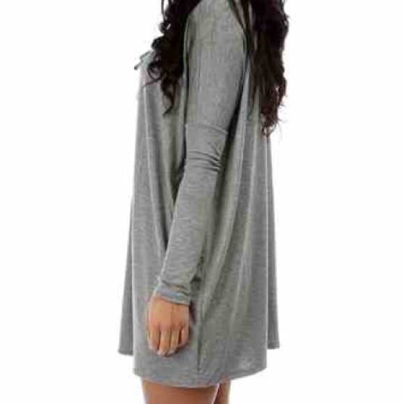 ๐ Gray Oversized  Tunic Dress NEW! - Picture 2 of 4