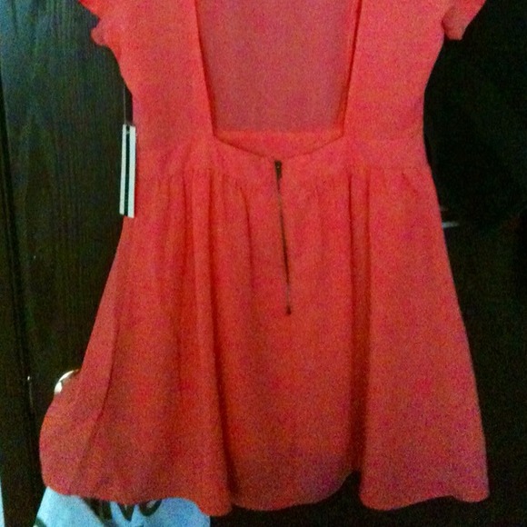 🎀Lovely pink/salmon open back dress🎀 - Picture 4 of 4