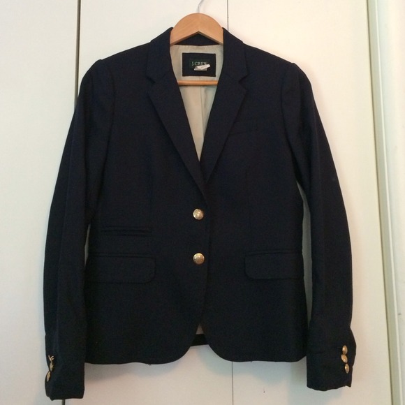 J. Crew navy schoolboy blazer