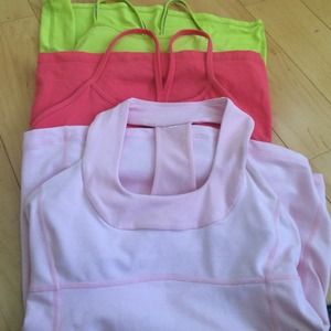 Three Lululemon tops