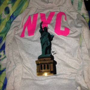 M NYC bling hoodie rare!