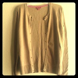 Golden taupe cardigan