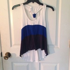Ombré Blue, Navy, and White Tank!