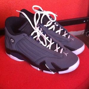 Air Jordan 14 Light Graphite/Navy