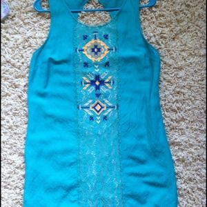 Tribal-Inspired Teal Sundress